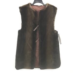 Cheetahsport NAMAN Brown Faux Fur Vest NWT